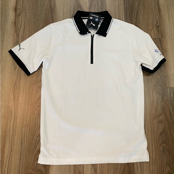 Puma BMW Motorsport Zip Pique Polo Shirt - Picture 2 of 10